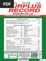 DECEMBER 2019 Surplus Record Machinery & Equipment Directory