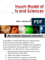 EM-507 Continuum Model On Art and Sciences of Teaching