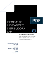 Informe de Indicadores Distribuidora Lap