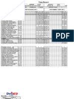 Class Record: Region Division District School Name School Id School Year