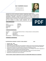 Curriculum Vitae - Koraly Guerrero Avalos