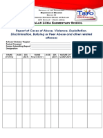 Report-Of-Cases-Of-Abuse, Bullying, Violence, Etc... COT