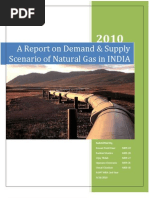 A Report On Demand & Supply Scenario of Natural Gas in INDIA