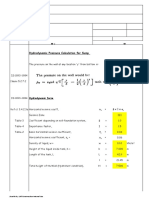 Hydrodynamic Pressure Calculation For Sump: Bending Moment Diagram Hoop Tension Diagram