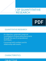 Nature of Quantitative Research