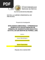 Inteligencia Emocional y Aprendizaje Significativo