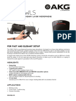 AKG CBL31WLS Cutsheet