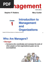 Management: Introduction To Management and Organizations