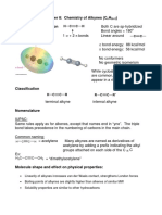 Chapter 8: Chemistry of Alkynes (C H) Bonding & Hybridization