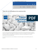 Tipos de Cal PDF