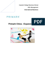 Primark Expansion Into China