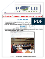 Daily Everyday Current Affairs July 16 2019