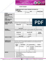 Activity Request: (Specific Activities To Be Undertaken To Produce The Output)