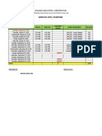 Hayama Industrial Corporation: Monthly DTR / Overtime