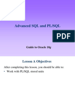 Advanced SQL and PL/SQL: Guide To Oracle 10g