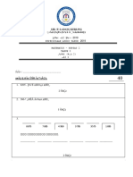 Maths Paper 2 Year 3