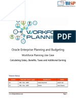 Oracle EPBCS Workforce Planning USE Case