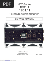 GTO Series: Service Manual