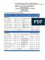 BA Defence and Strategic Studies 1