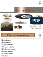 Plantation Crops Industry: Presenter: Manish Singhal Mba (Ab) 1 Year. Iabm Bikaner