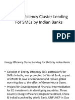 Energy Efficiency Cluster Lending For Smes by Indian Banks