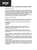 El Mercado Indica La Empresa Que Se Necesita Crear