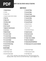 Computech Info Solutions: Sap-Fi/Co