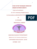 Efficacy of PNF Techniques Verses NDT Techniques