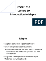 Lecture 19 Maple 2017