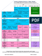 Lunch: Foundation Course Time Table For Ist MBBS (Batch 2019) Students For The Month of Aug.2019