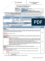 1ro Desarrollo Personas, Cíudadania y Cívica. SESIÓN de APRENDIZAJE