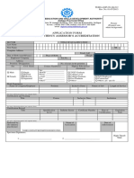 Application Form Competency Assessor'S Accreditation