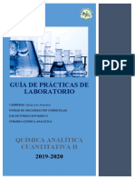 Guía de Laboratorio de Química Analítica Cuantitativa II