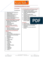 SAP Plant Maintenance (PM) Course Content