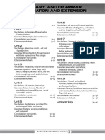 Vocabulary and Grammar Consolidation and Extension: Unit 6 Starter Unit Unit 1