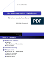 Microprocessor Project: Digital Watch