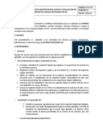 Procedimiento Identificación, Acceso y Evaluación de Requisitos Legales Aplicables en SST