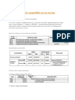 Exercice Corrigé de Comptabilité Sur Les Travaux D