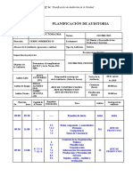 Taller #14 Planificación de La Auditoria