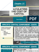 Calculating The Cost of Capital: Team Eddie's