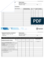 Equipment/machinery Checklist School Name:: - Large - Fixed