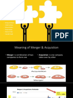 Merger and Acquisition P