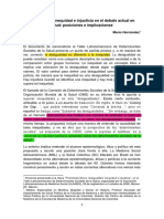 Desigualdad, Inequidad e Injusticia - Mario - Hernández