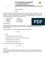 Cálculo de Parámetros de La Línea de Transmisión