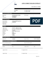 Amway Direct Seller Contract: Personal Details