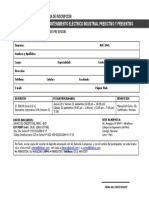 Mantenimiento Eléctrico Industrial Predictivo Y Preventivo: Ficha de Inscripción