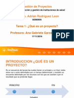 Tarea 1. Que Es Un Proyecto