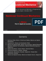 Nonlinear Continuum Mechanics Nonlinear Continuum Mechanics: 2. Motion