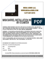 Mega Arms Maten 308 MKM Barrel Installation Instructions