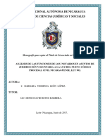 Funciones Del Notario en Asuntos de Jurisdicción Voluntaria en El CPCN